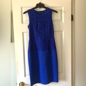 Black Saks Fifth Avenue, Midnight Blue Lace Dress